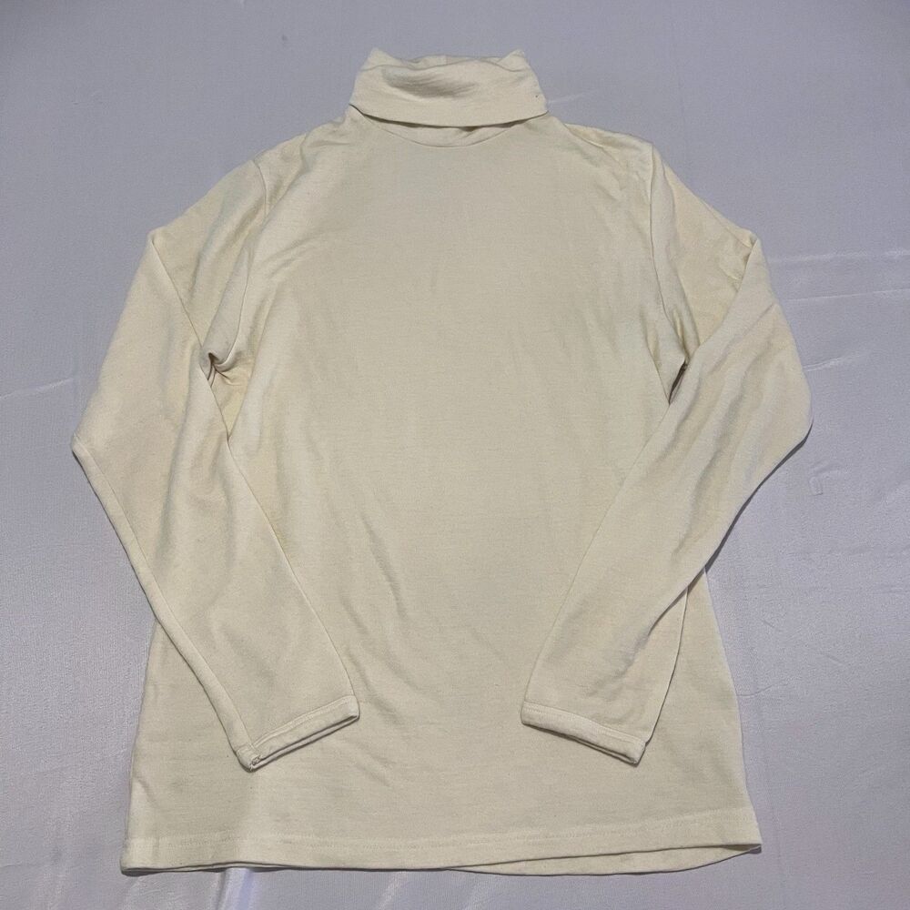 NN07 Noel Bamboo Wool Blend Beige Turtleneck Noel Sweater Womens Large